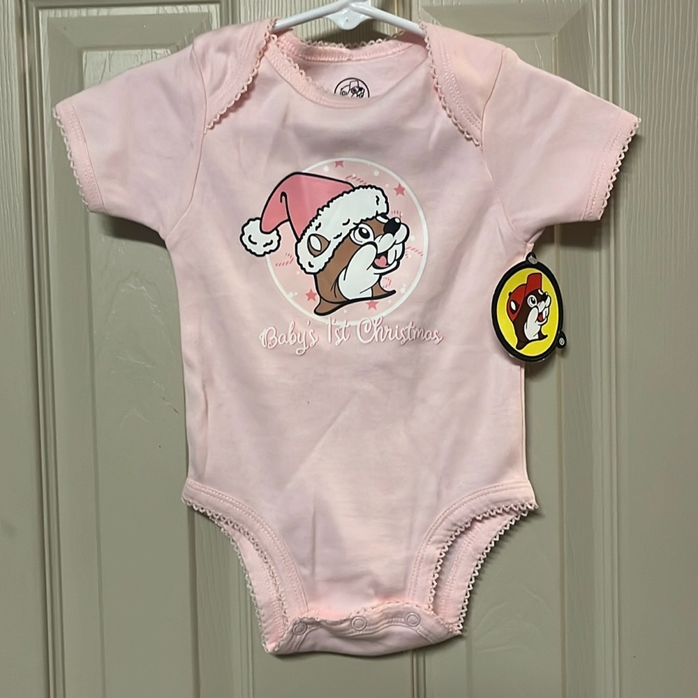 Bucee’s Baby’s first Christmas onesie